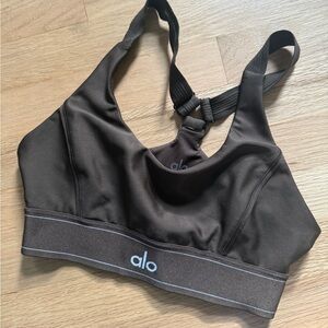 ALO Yoga Chocolate Brown Sports Bra